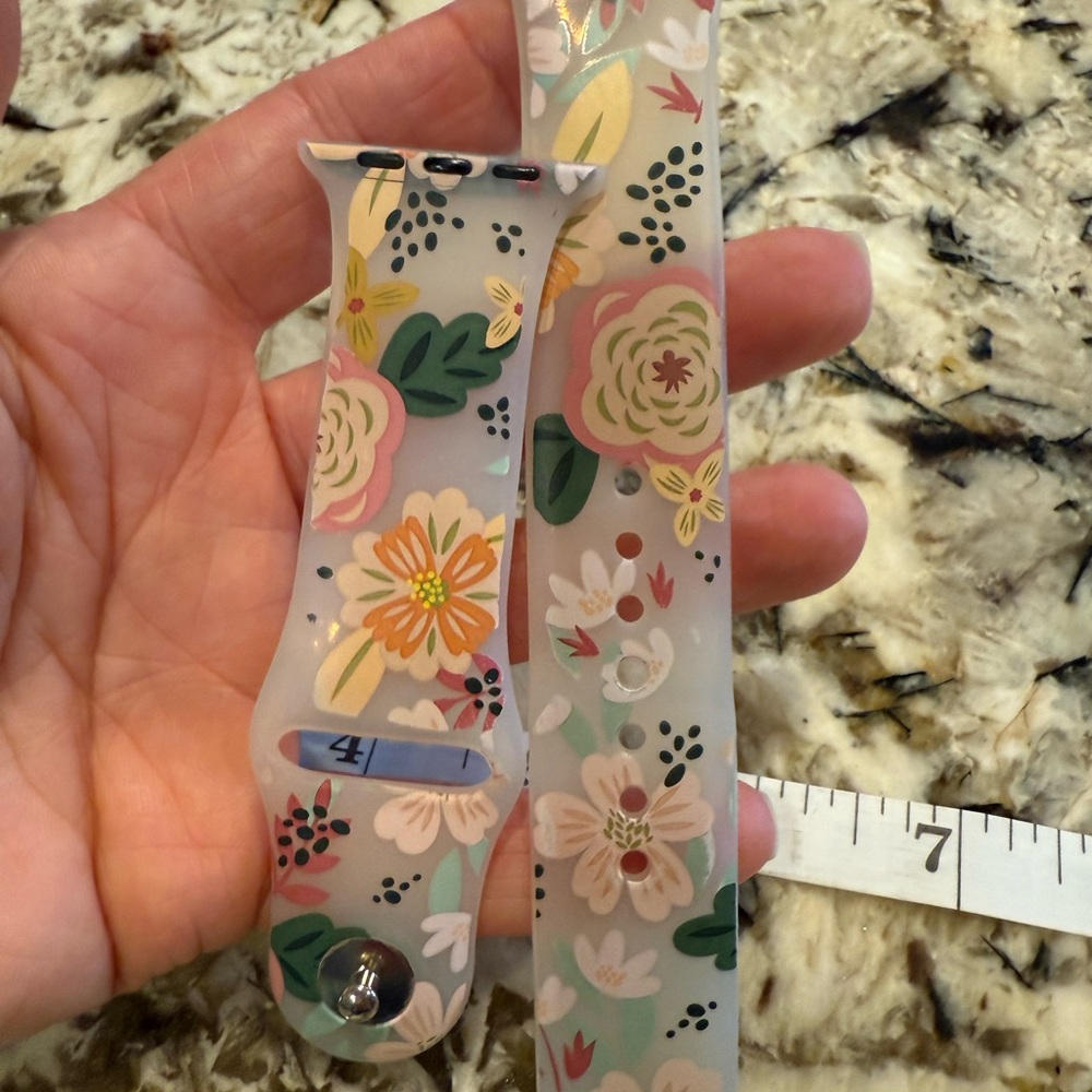 Floral Patterned Watch Band